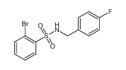 2-bromo-N-[(4-fluorophenyl)methyl]benzenesulfonamide 321705-40-2