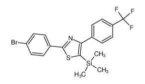 533867-33-3 2-(4-bromo-phenyl)-4-(4-trifluoromethyl-phenyl)-5-trimethylsilylthiazole