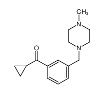 cyclopropyl-[3-[(4-methylpiperazin-1-yl)methyl]phenyl]methanone 898789-39-4