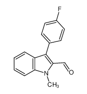 3-(4-氟苯基)-1-甲基-1H-吲哚-2-甲醛