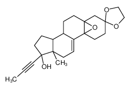 84371-57-3 (5alpha,10alpha,17beta)-5,10-环氧-17-羟基-17-(1-丙炔-1-基)-雌甾-9(11)-烯-3-酮环1,2-乙二基缩醛