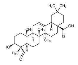 639-14-5 (3β, 4α)-3-羟基-23-氧代齐墩果-12-烯-28-酸