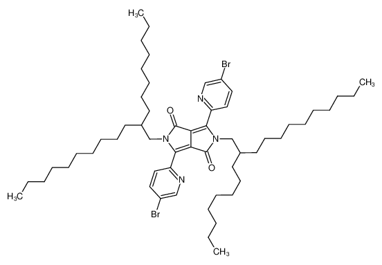 1455028-34-8 3,6-bis(5-bromopyridin-2-yl)-2,5-bis(2-octyldodecyl)pyrrolo[3,4-c]pyrrole-1,4(2H,5H)-dione