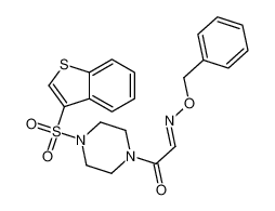 (2E)-1-[4-(1-benzothiophen-3-ylsulfonyl)piperazin-1-yl]-2-phenylmethoxyiminoethanone 1202859-93-5