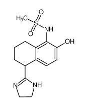 N-[5-(4,5-dihydro-1H-imidazol-2-yl)-2-hydroxy-5,6,7,8-tetrahydronaphthalen-1-yl]methanesulfonamide,hydrobromide 107756-30-9