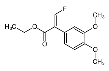 85277-77-6 spectrum, ethyl (E)-2-(3',4'-dimethoxy)phenyl-3-fluoroacrylate