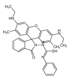 1-[3',6'-bis(ethylamino)-2',7'-dimethyl-3-oxospiro[isoindole-1,9'-xanthene]-2-yl]-3-phenylthiourea 885481-03-8