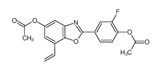 544704-84-9 spectrum, 4-[5-(acetyloxy)-1,3-benzoxazol-2-yl]-7-vinyl-2-fluorophenyl acetate