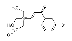 [3-(3-bromophenyl)-3-oxoprop-1-enyl]-triethylazanium,chloride 284493-93-2