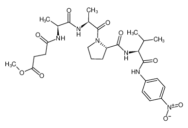 N-甲氧基琥珀酰-丙酰氨-丙酰氨-脯酰氨-缬氨酸对硝基酰苯胺