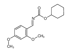 (2,4-Dimethoxy-benzylidene)-carbamic acidcyclohexyl ester 681260-44-6