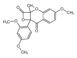 113180-58-8 spectrum, β-lactone of 2-carboxy-3-hydroxy-2-methyl-2',4',7-trimethoxy-2,3-dihydroisoflavone