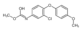 methyl N-[3-chloro-4-(4-methoxyphenoxy)phenyl]carbamate 80199-04-8