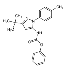 [5-tert-butyl-2-(4-methylphenyl)-2H-pyrazol-3-yl]carbamic acid phenyl ester