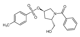 [(3R,5S)-1-benzoyl-5-(hydroxymethyl)pyrrolidin-3-yl] 4-methylbenzenesulfonate 31560-22-2