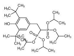 4-[2,2-bis[di(propan-2-yloxy)phosphoryl]ethyl]-2,6-ditert-butylphenol 126411-13-0