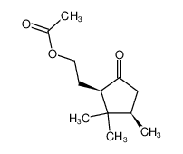 (+)-cis-2-(2-Acetoxyethyl)-3.3.4-trimethyl-cyclopentanon