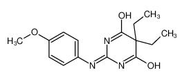 5,5-二乙基-2-[(4-甲氧基苯基)氨基]-4,6(1H,5H)-嘧啶二酮