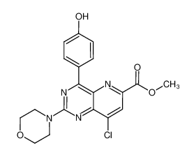 methyl 8-chloro-4-(4-hydroxyphenyl)-2-morpholin-4-ylpyrido[3,2-d]pyrimidine-6-carboxylate 1240122-86-4