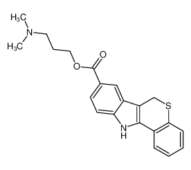 6,11-dihydro-thiochromeno[4,3-b]indole-8-carboxylic acid 3-dimethylamino-propyl ester