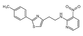 N-(2-(2-(4-METHYLPHENYL)-1,3-THIAZOL-4-YL)ETHYL)-3-NITRO-2-PYRIDINAMINE; 861207-42-3