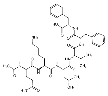 (2S)-2-acetamido-N-[(2S)-6-amino-1-[[(2S)-1-[[(2S)-1-[[(2S)-1-[[(2S)-1-amino-1-oxo-3-phenylpropan-2-yl]amino]-1-oxo-3-phenylpropan-2-yl]amino]-3-methyl-1-oxobutan-2-yl]amino]-4-methyl-1-oxopentan-2-yl]amino]-1-oxohexan-2-yl]pentanediamide 189064-06-0