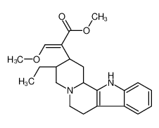 methyl (E)-2-[(2S,3S,12bS)-3-ethyl-1,2,3,4,6,7,12,12b-octahydroindolo[2,3-a]quinolizin-2-yl]-3-methoxyprop-2-enoate 23407-35-4