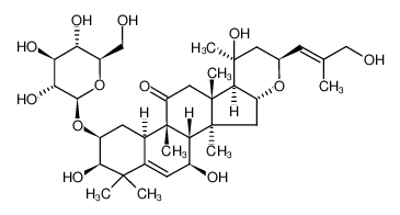 1135141-75-1 16α,23α-epoxy-2β,3β,7β,20β,26-pentahydroxy-10α,23α-cucurbit-5,24-(E)-dien-11-one 2-O-β-D-glucopyranoside