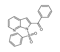 Phenyl(1-(phenylsulfonyl)-1H-pyrrolo[2,3-b]pyridin-2-yl)methanon 1198283-74-7