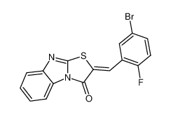 (2Z)-2-(5-溴-2-氟苄亚基)[1,3]噻唑并[3,2-a]苯并咪唑-3(2H)-酮