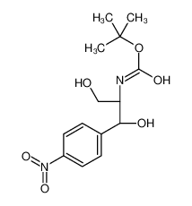 tert-butyl N-[(1R,2R)-1,3-dihydroxy-1-(4-nitrophenyl)propan-2-yl]carbamate 366487-74-3