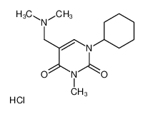 1-cyclohexyl-5-[(dimethylamino)methyl]-3-methylpyrimidine-2,4-dione,hydrochloride 53494-12-5