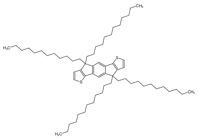 4,4,9,9-tetradodecyl-4,9-dihydro-s-indaceno-[1,2-b:5,6-b0]dithiophene