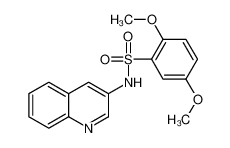 2,5-Dimethoxy-N-(3-quinolinyl)benzenesulfonamide 496014-13-2