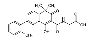 1035260-14-0 N-((6-(2-methylphenyl)-4-hydroxy-1,1-dimethyl-2-oxo-naphthalen-3-yl)carbonyl)glycine