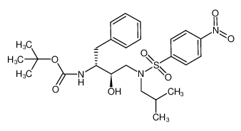 tert-butyl ((2R,3R)-3-hydroxy-4-(N-isobutyl-4-nitrophenylsulfonamido)-1-phenylbutan-2-yl)carbamate 935841-80-8