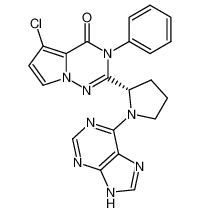 1548332-55-3 (S)-2-(1-(9H-purin-6-yl)pyrrolidin-2-yl)-5-chloro-3-phenylpyrrolo[2,1-f][1, 2,4]triazin-4(3H)-one