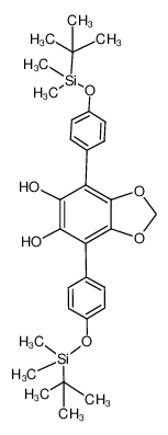 956024-19-4 4,7-bis(4-((tert-butyldimethylsilyl)oxy)phenyl)benzo[d][1,3]dioxole-5,6-diol