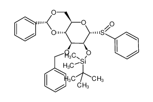 294643-67-7 spectrum, ((2R,4aR,6R,7S,8S,8aR)-6-Benzenesulfinyl-8-benzyloxy-2-phenyl-hexahydro-pyrano[3,2-d][1,3]dioxin-7-yloxy)-tert-butyl-dimethyl-silane