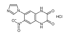 6-imidazol-1-yl-7-nitro-1,4-dihydroquinoxaline-2,3-dione,hydrochloride 154164-30-4