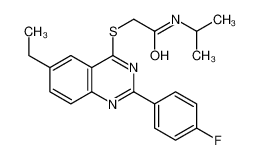 606131-25-3 structure, C21H22FN3OS