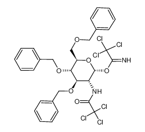 3,4,6-tri-O-benzyl-2-deoxy-2-trichloroacetamido-α-D-glucopyranosyl trichloroacetimidate