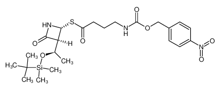 81225-27-6 (3S,4R)-3-<(1R)-(tert-butyldimethylsiloxy)ethyl>-4-<4-(p-nitrobenzyloxycarbonylamino)butyrylthio>azetidin-2-one