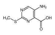 5-Amino-2-(methylthio)pyrimidine-4-carboxylic Acid 100130-05-0