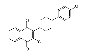 反式-2-氯-3-[4-(4-氯苯基)环己基]-1,4-萘二酮