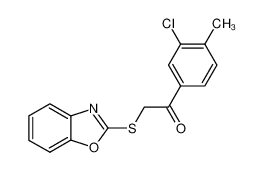 120007-63-8 2-(benzo[d]oxazol-2-ylthio)-1-(3-chloro-4-methylphenyl)ethanone