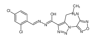 4789-44-0 spectrum, 1-(4-amino-1,2,5-oxadiazol-3-yl)-N-[(2,4-dichlorophenyl)methylideneamino]-5-propyltriazole-4-carboxamide