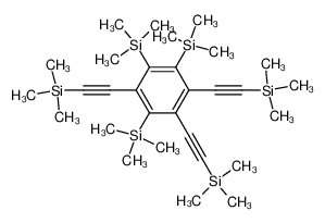 18765-46-3 spectrum, 1,2,4-tris((trimethylsilyl)ethynyl)-3,5,6-tris(trimethylsilyl)benzene