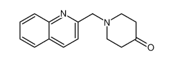 1-(quinolin-2-ylmethyl)piperidin-4-one 571147-27-8