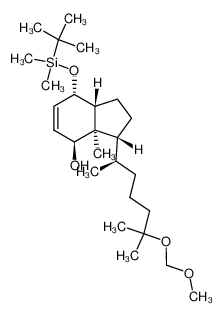 561017-40-1 spectrum, 8β-tert-butyldimethylsilyloxy-25-methoxymethyloxy-de-A,B-cholest-9(11)-en-12α-ol